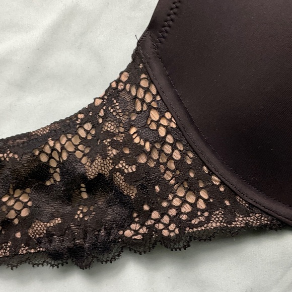 Adore Me Black Lace Front Hook Racerback Underwire Contour Bra - Picture 7 of 9